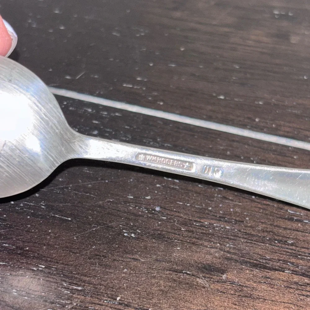 Vintage | Wm Rogers |‎ Silverplate | Set of 2 Teaspoons | Pickwick | Art Deco